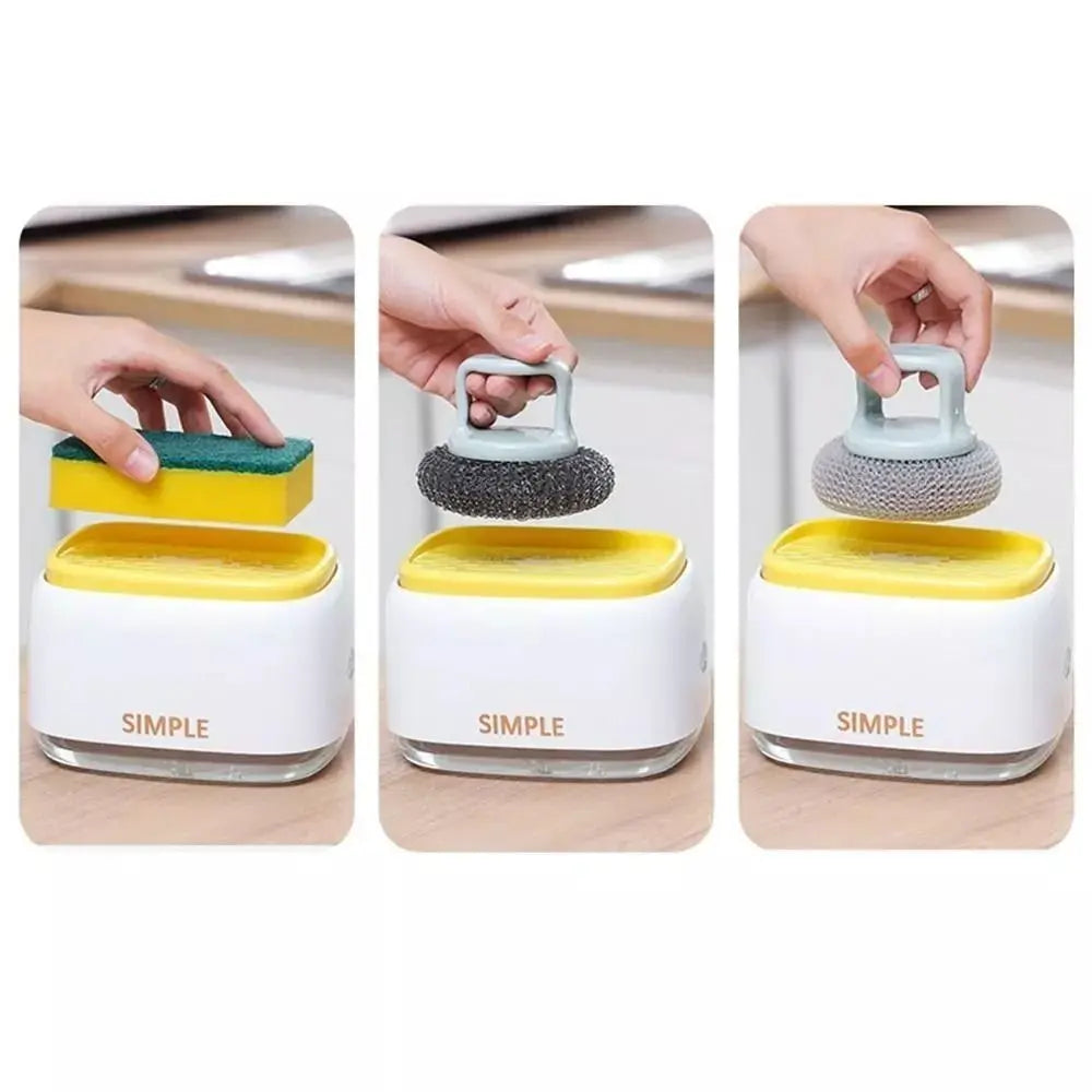2-in-1 Sponge Soap Pump Dispenser