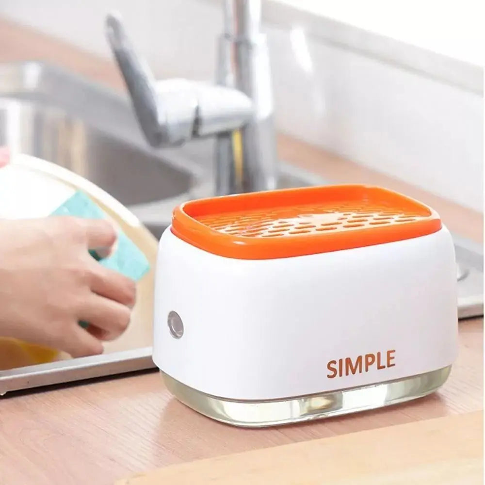 2-in-1 Sponge Soap Pump Dispenser
