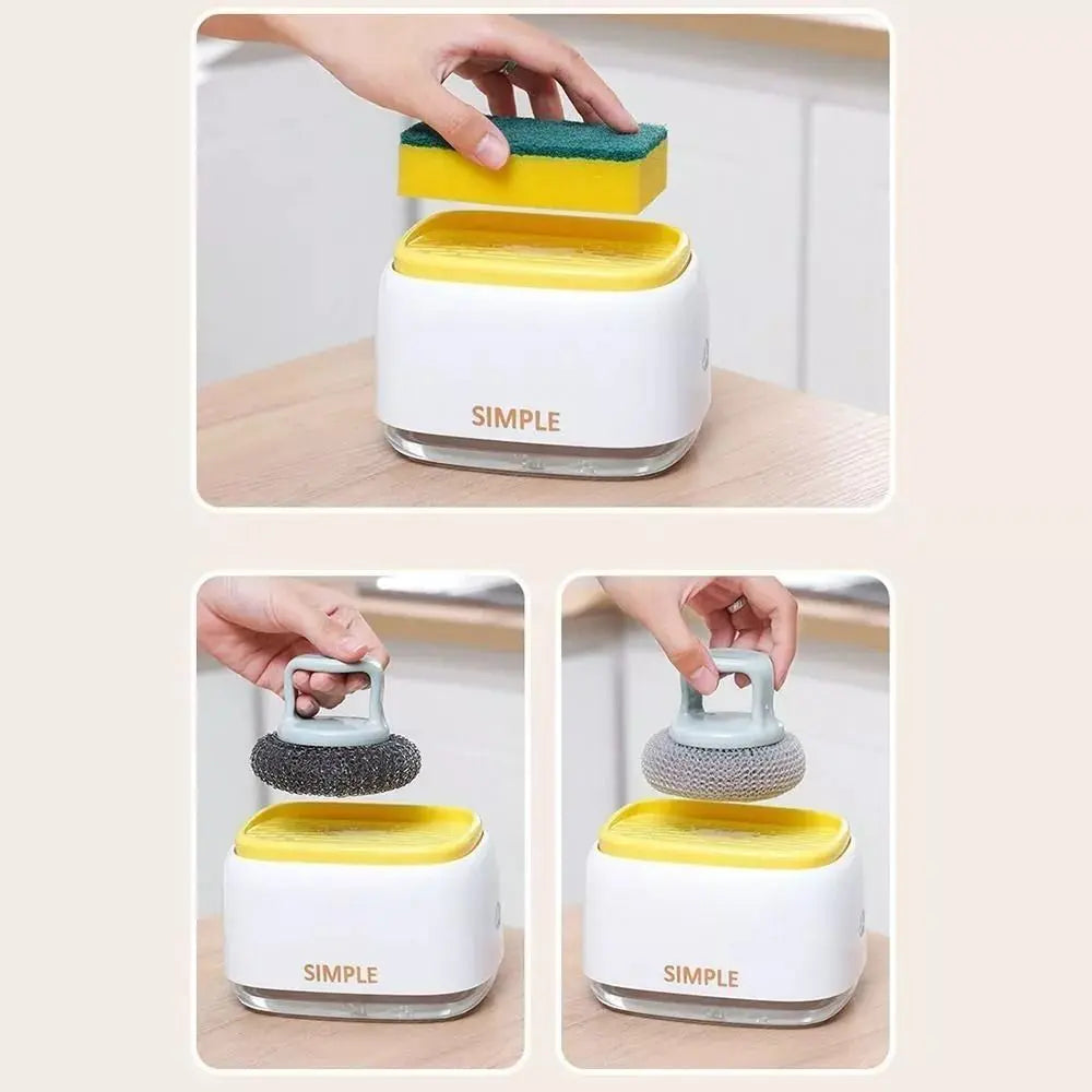 2-in-1 Sponge Soap Pump Dispenser