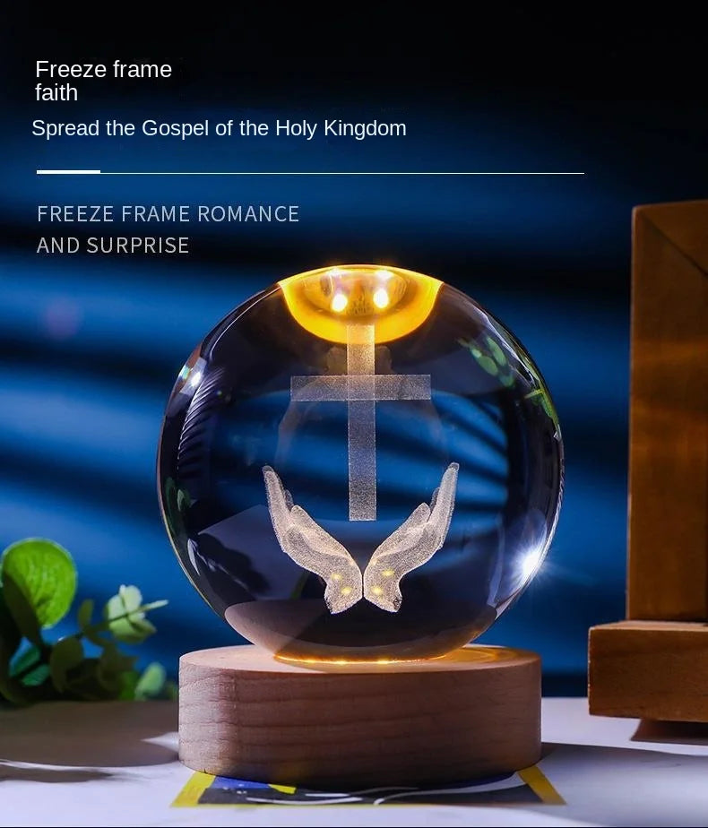 3D Crystal Ball Night Light