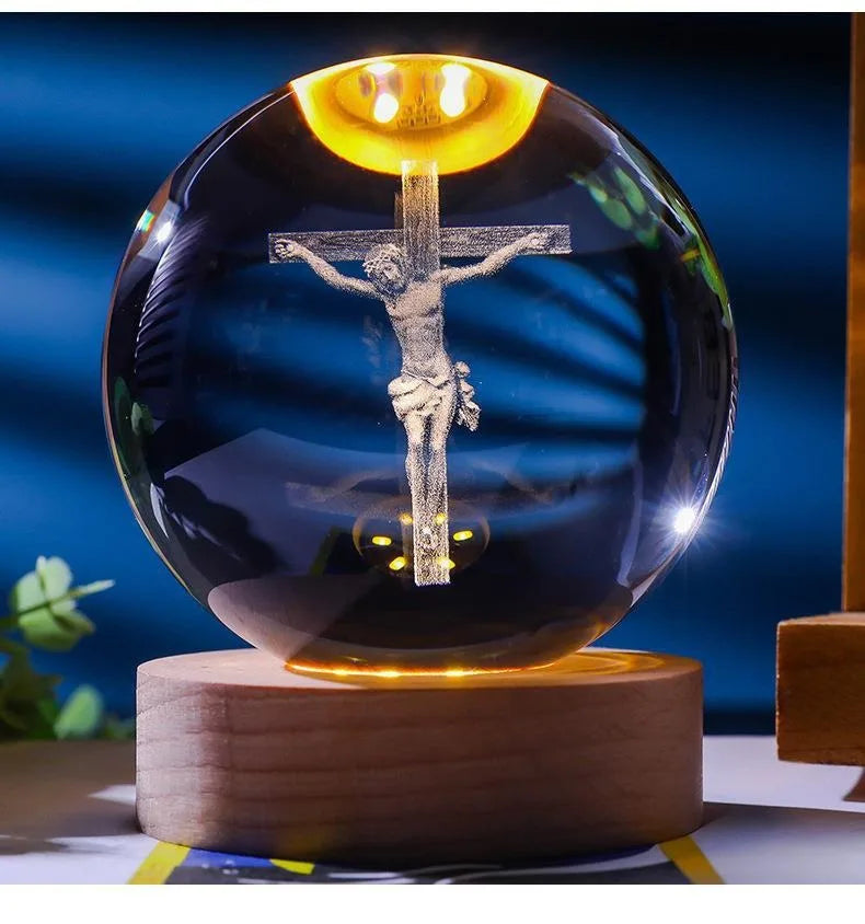 3D Crystal Ball Night Light