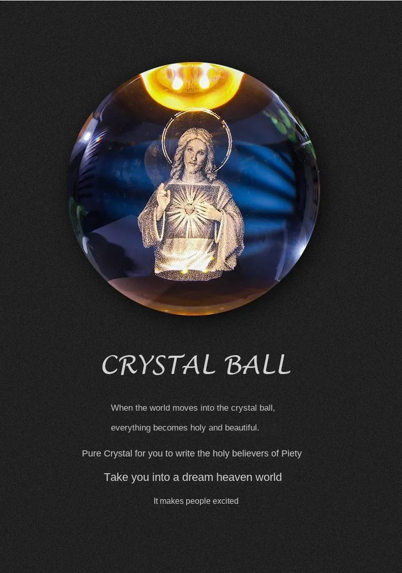 3D Crystal Ball Night Light
