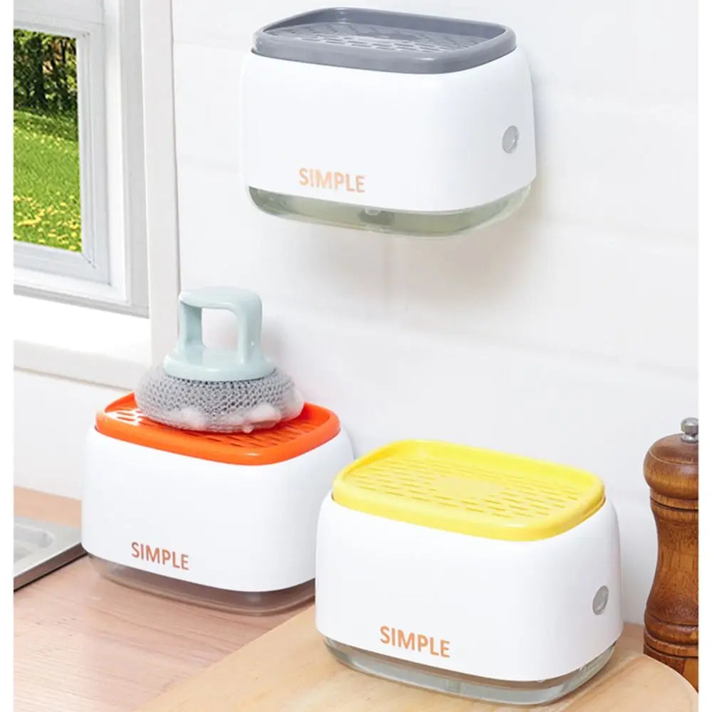 2-in-1 Sponge Soap Pump Dispenser