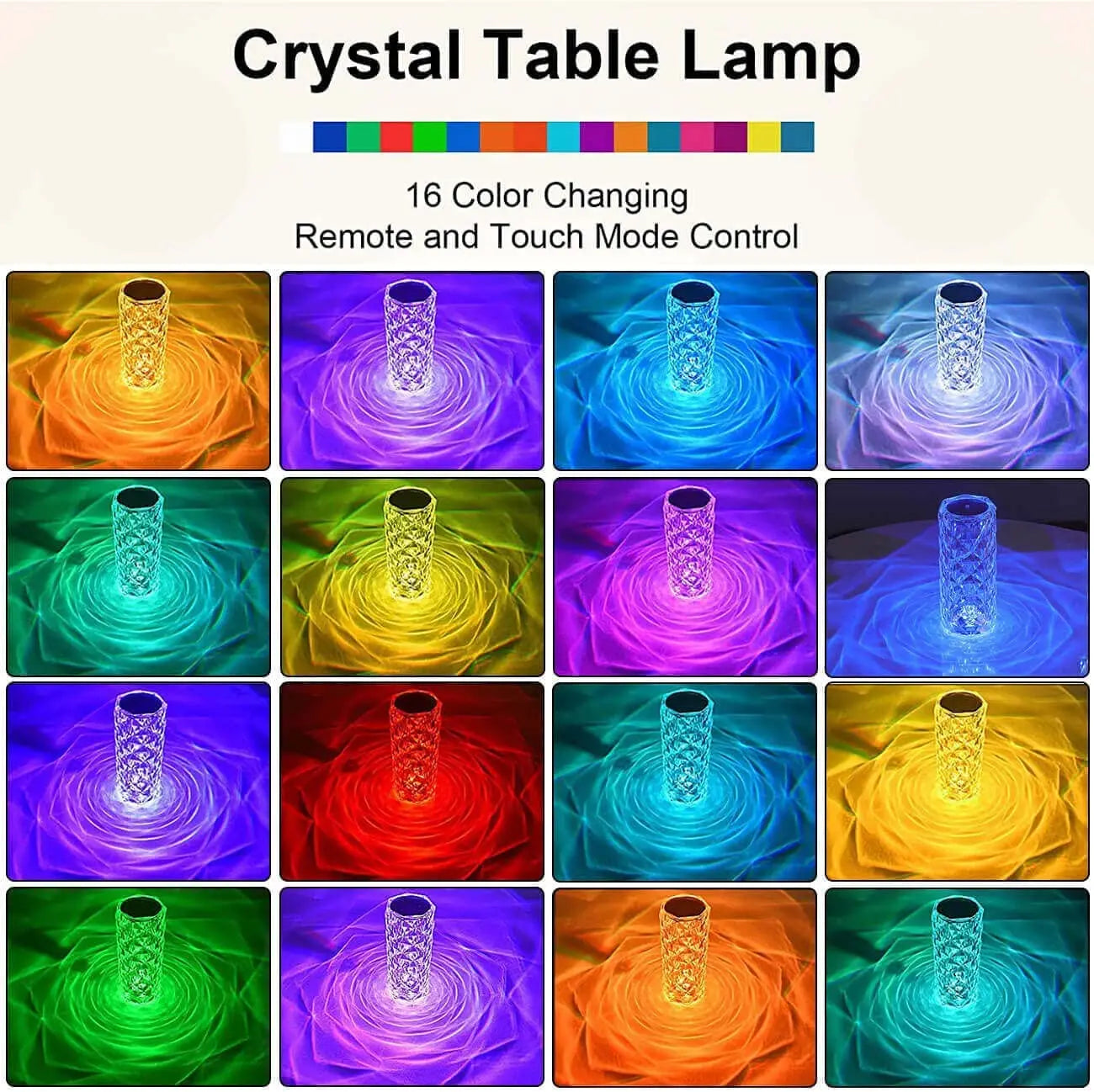 Crystal Rose LED Night Light