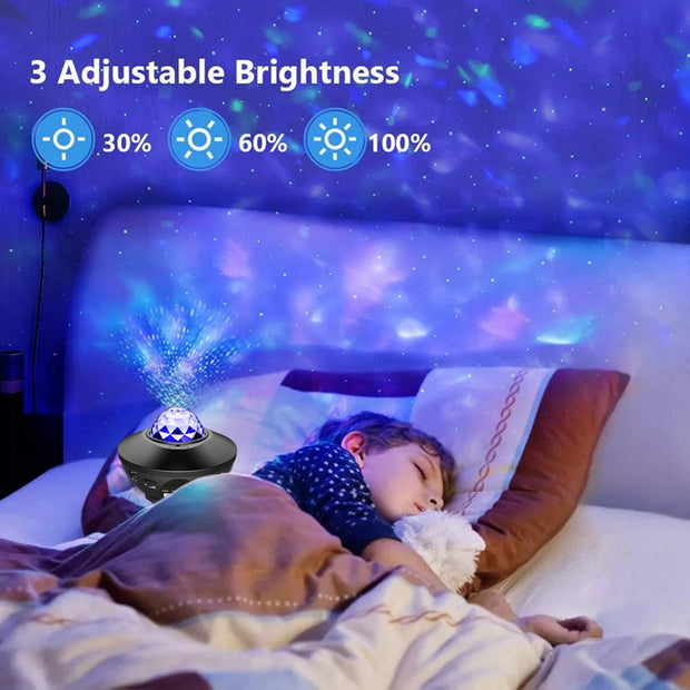 Creative Music Starry Sky Light Projection Bluetooth Speaker