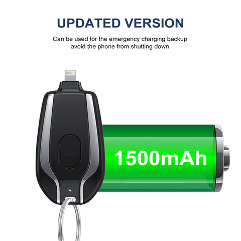 Mini Power Emergency Pod Keychain Charger