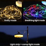 Outdoor Tent Colorful Atmosphere String Lights