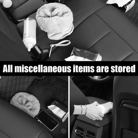 Car Multifunctional Leather Storage Box