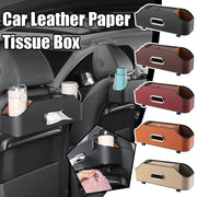 Car Multifunctional Leather Storage Box