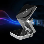 Portable Foldable Wireless Charger  3 in 1 Stand Dock