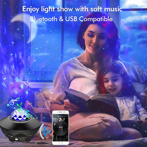 Creative Music Starry Sky Light Projection Bluetooth Speaker