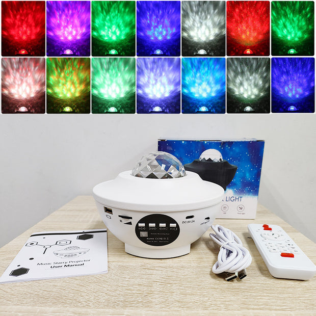 Creative Music Starry Sky Light Projection Bluetooth Speaker