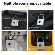 Portable Keyless Smart Fingerprint Padlock