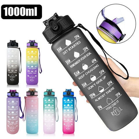 Leakproof Motivational Sport Water Bottle