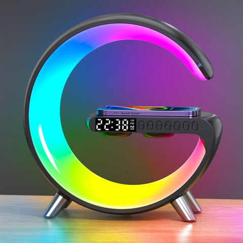 LED Digital Alarm Wireless Charger Lamp