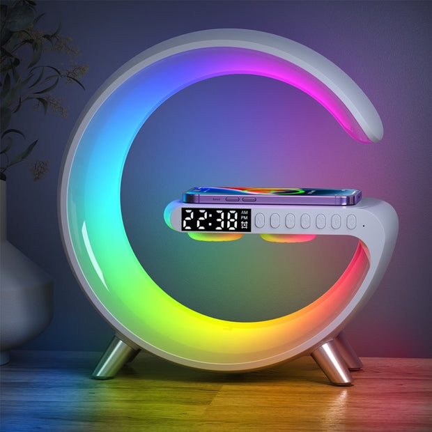 LED Digital Alarm Wireless Charger Lamp