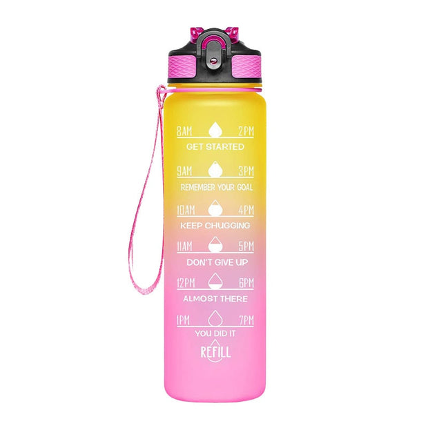 Leakproof Motivational Sport Water Bottle