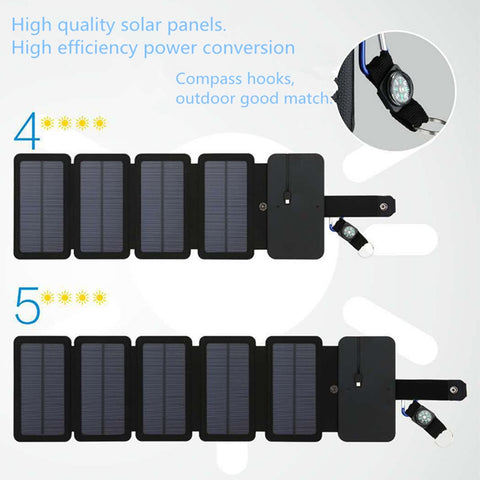 Portable Folding Solar Panel Charger