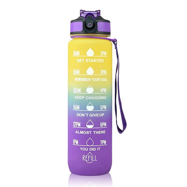 Leakproof Motivational Sport Water Bottle